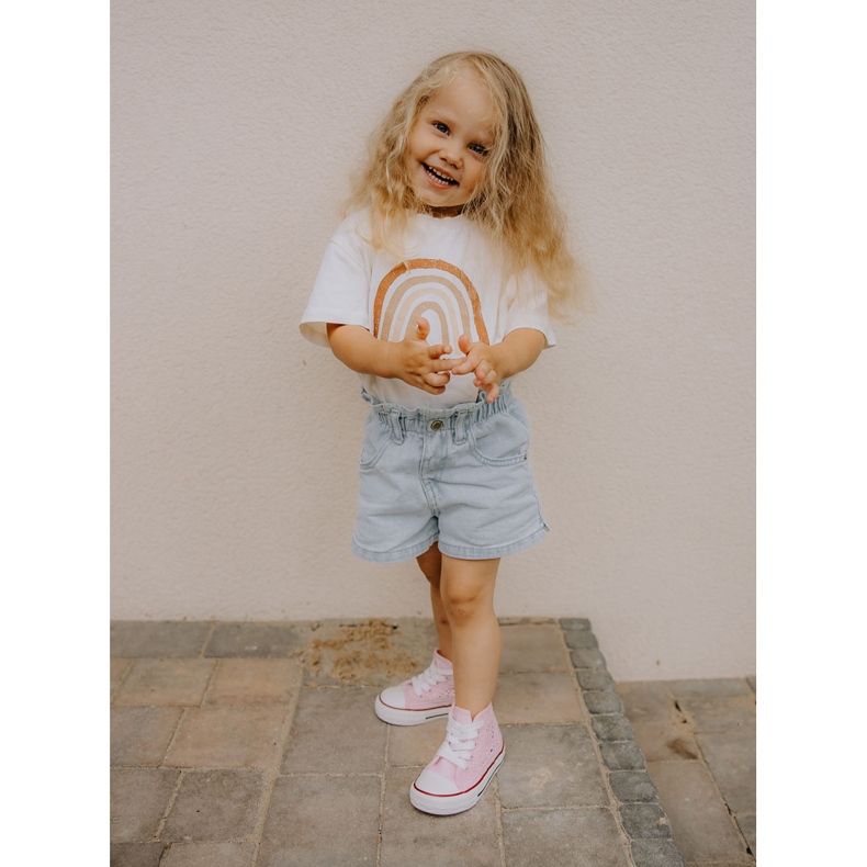 Sneakers alte da bambino Rosa Mona 1
