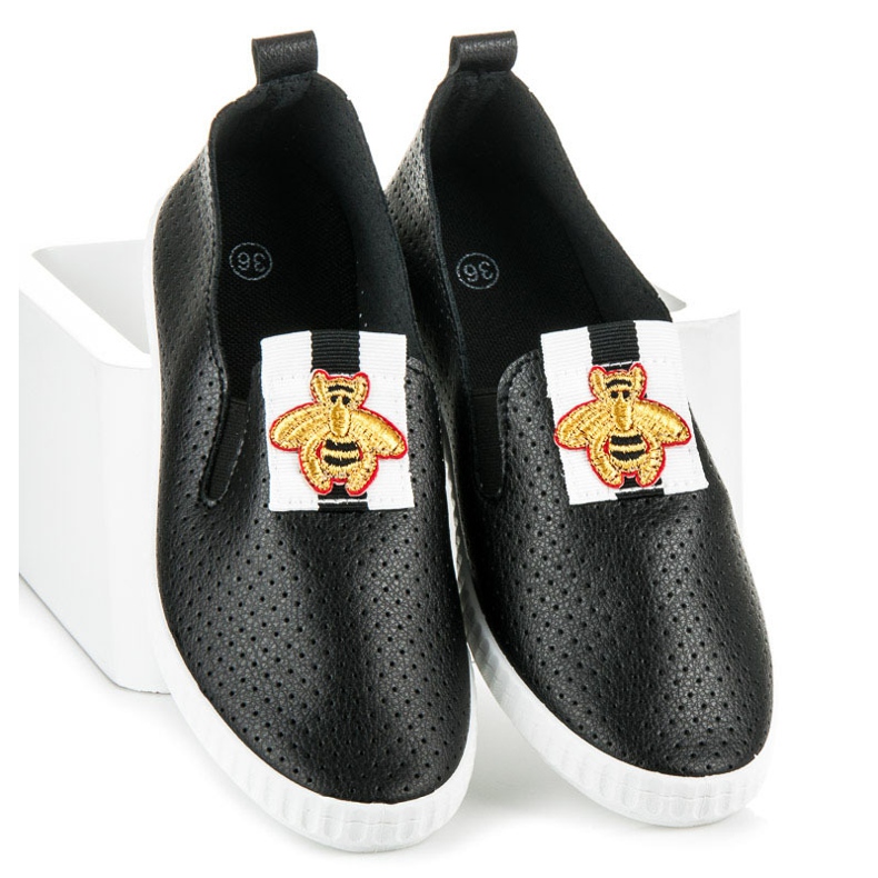 Sneakers nere da donna nero 1