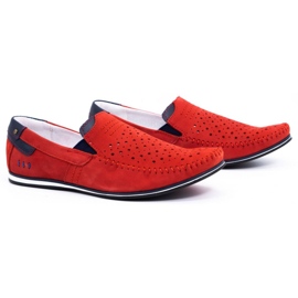 KOMODO Scarpe uomo mocassini 876 summer red rosso 2