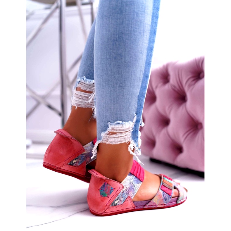 Sandali Donna Maciejka Rosa 03375 Pelle multicolore 2
