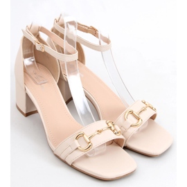Sandali con tacco Ksenia beige 1