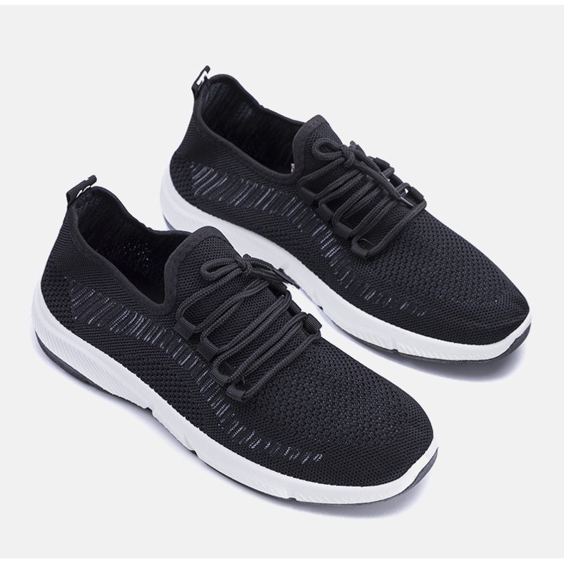 Sneakers sportive da uomo nere Komper nero 1