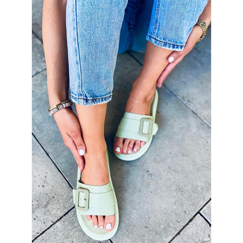 Ciabatte da donna Alana Verde 2