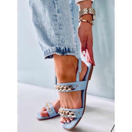 Sandali con catene India Blue 2