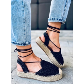 Espadrillas da donna Kalista nere nero 2