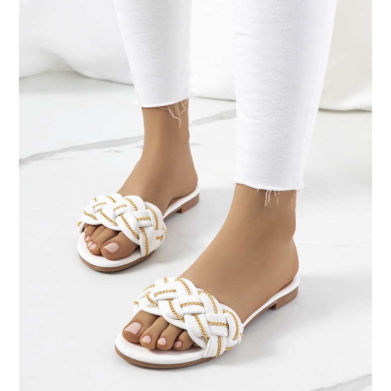 BM Ciabatte Correra bianche eleganti bianca 1