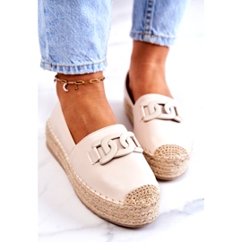 FB2 Espadrillas classiche su piattaforma Julianne beige 1