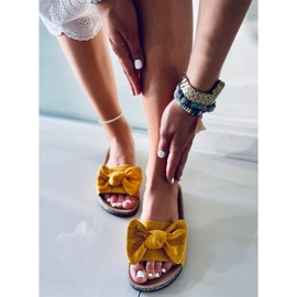 Ciabattine Kiara Yellow in sughero giallo 2