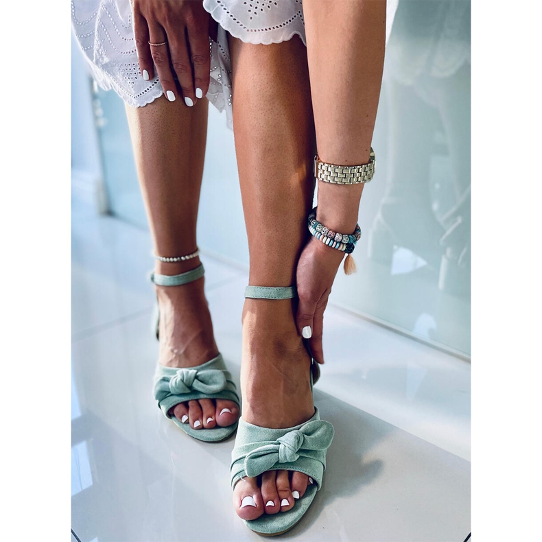 Sandali con tacco Giselle Green verde 1