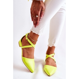 WS1 Décolleté In Pelle Con Tacco Basso Giallo Giovanna multicolore 1