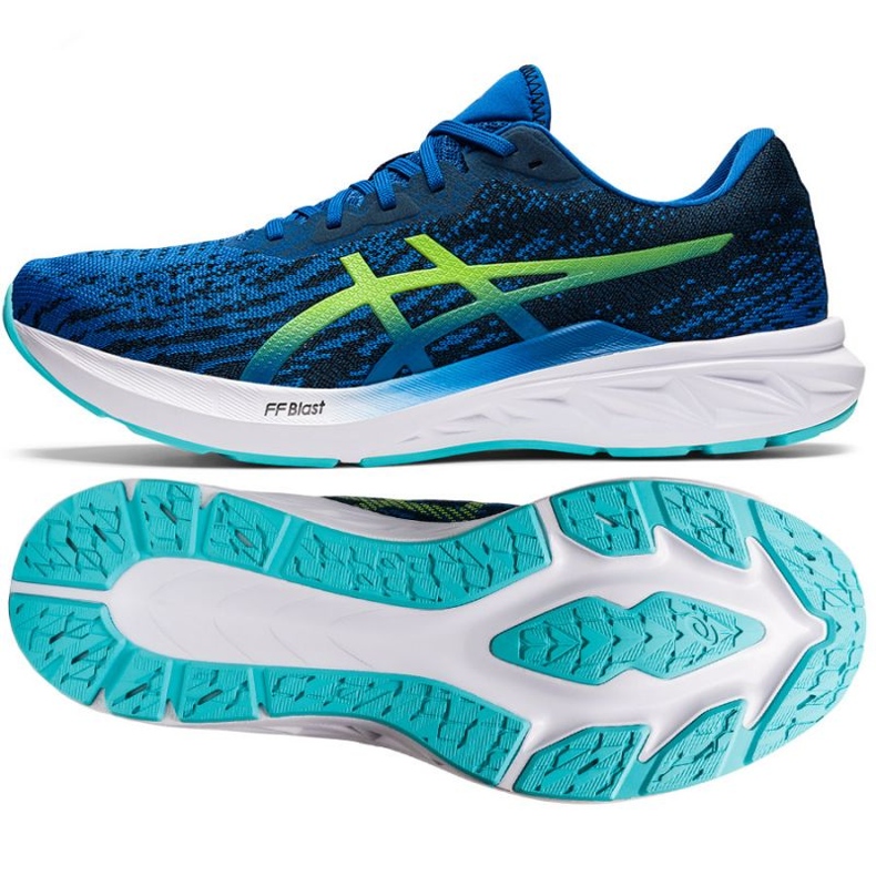 Scarpe da corsa Asics Dynablast 2 M 1011B205 402 blu verde 1
