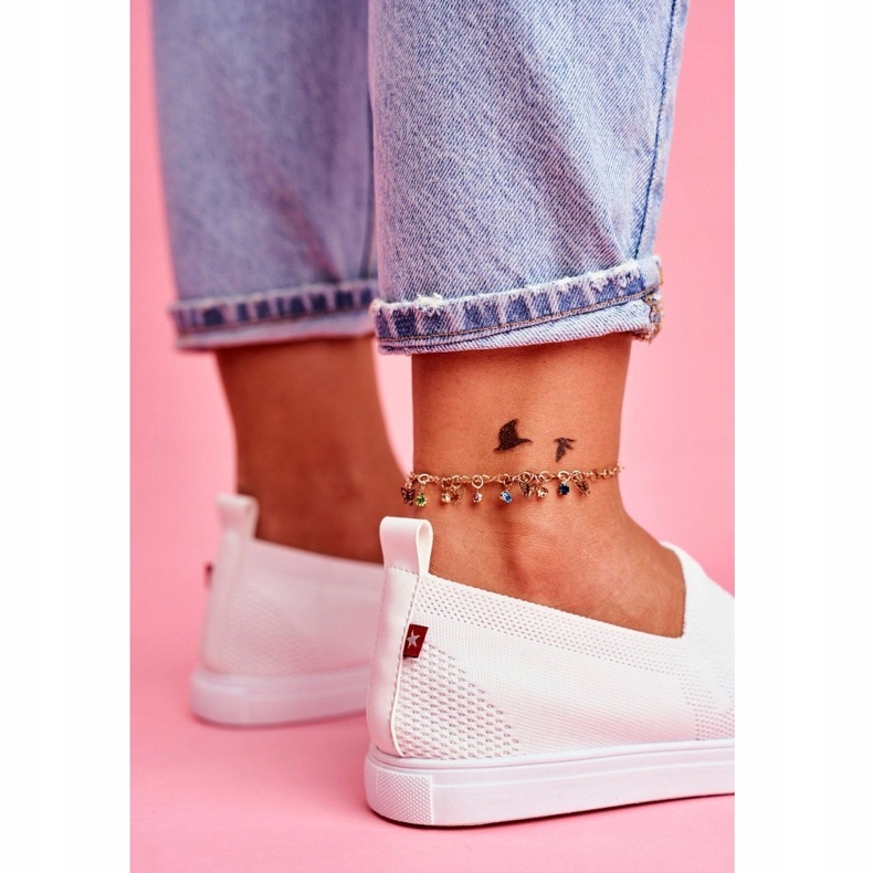 Sneakers da donna bianche Sneakers slip-on Big Star FF274A608 bianca 3
