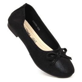 Ballerine da bambina con fiocco nero eVento 1