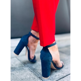 Sandali con tacco alto di Ariel Navy blu 2