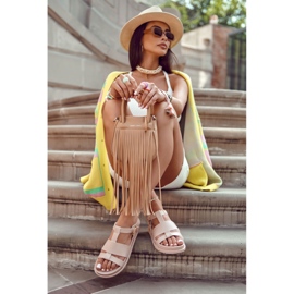 Sandali rosa chiaro di Tessy sulla piattaforma 2