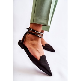 WS1 Sandali da donna Amisha neri con punta Spitz nero 1