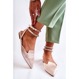 WS1 Sandali Da Donna Con Punta In Beige Amisha 1
