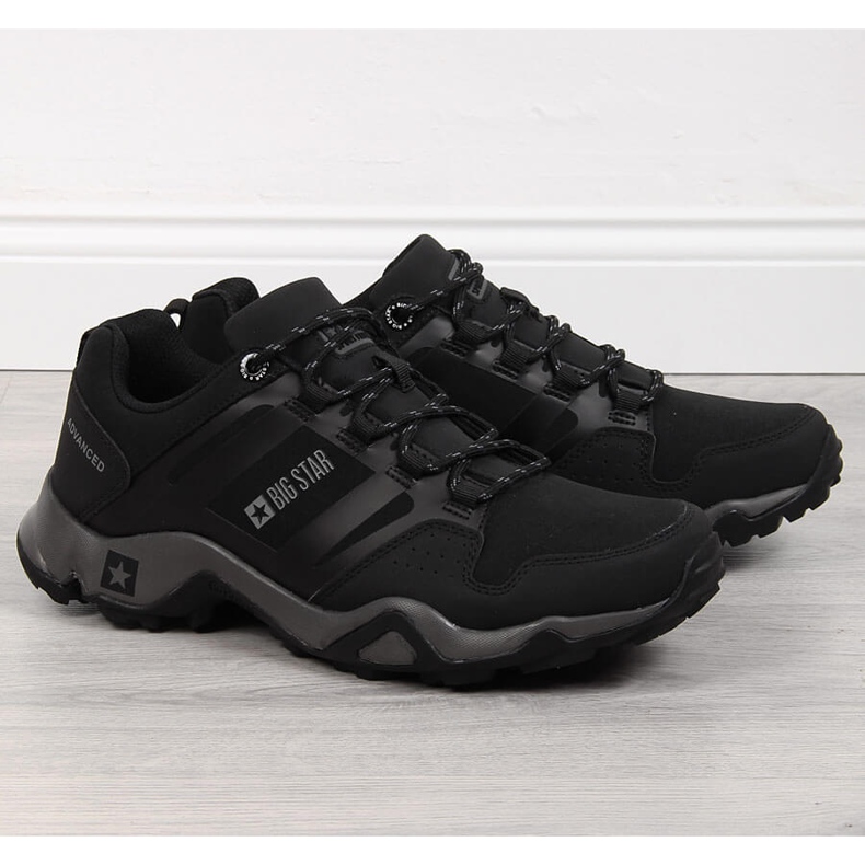 Scarpe sportive da trekking da uomo nere Big Star GG174269 nero 1