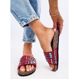 Pantofole Taida in sughero rosso 2