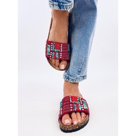 Pantofole Taida in sughero rosso 1