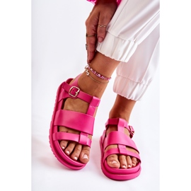 WS1 Sandali Sulla Piattaforma Fucsia Tessy rosa 1
