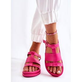 WS1 Sandali Sulla Piattaforma Fucsia Tessy rosa 2