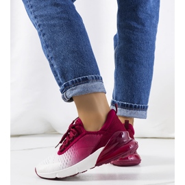 Sneakers sportive bordeaux Glaner bianco 2