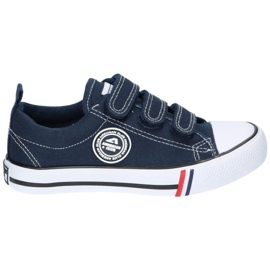 American Club Sneakers in velcro LH33 blu navy 2