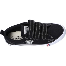 American Club Sneakers nere americane LH60 / 22 in velcro nero 2