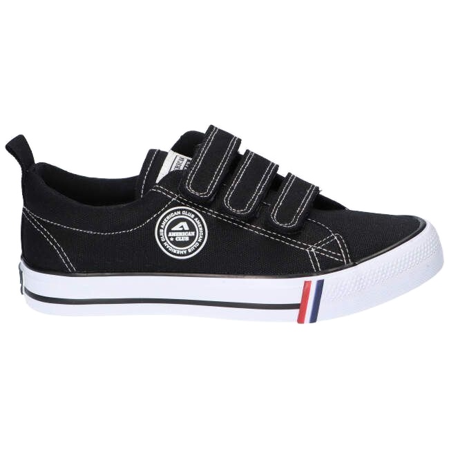 American Club Sneakers nere americane LH60 / 22 in velcro nero 5