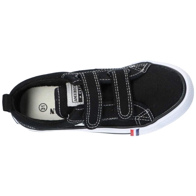 American Club Sneakers nere americane LH60 / 22 in velcro nero 4