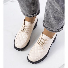 Scarpe col tacco beige di Landra 1