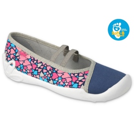 Scarpe per bambini Befado 116Y303 blu navy rosa 4