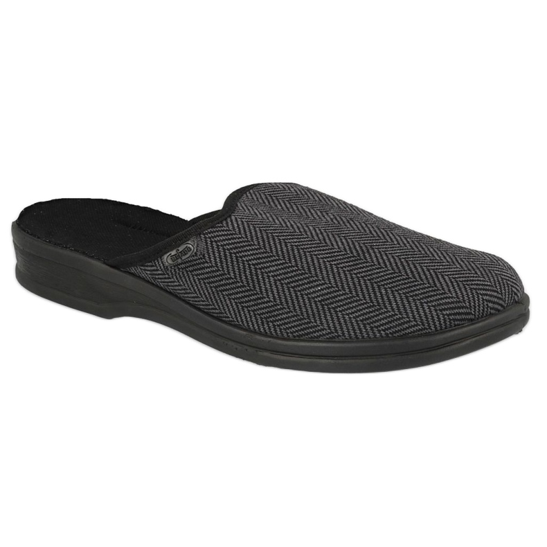 Befado scarpe da uomo pu 089M416 nero grigio 1