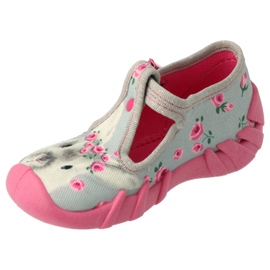Scarpe per bambini Befado 110P425 rosa grigio 3