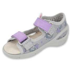 Scarpe per bambini Befado pu 065P150 viola grigio 1