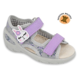 Scarpe per bambini Befado pu 065P150 viola grigio 5