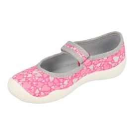 Scarpe per bambini Befado 114Y476 rosa grigio 2