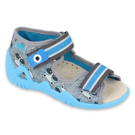 Scarpe da bambino Befado gialle 350P022 blu 4
