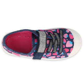 Scarpe per bambini Befado 251X191 blu navy rosa 3