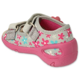 Befado scarpe per bambini pu 065P175 rosa grigio 2