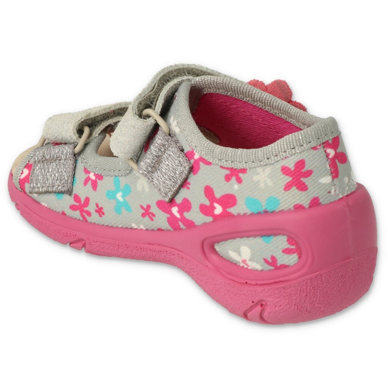 Befado scarpe per bambini pu 065P175 rosa grigio 2
