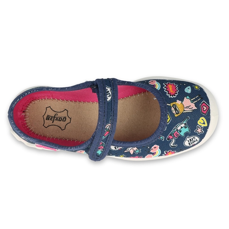 Scarpe per bambini Befado 114Y482 blu navy multicolore 3