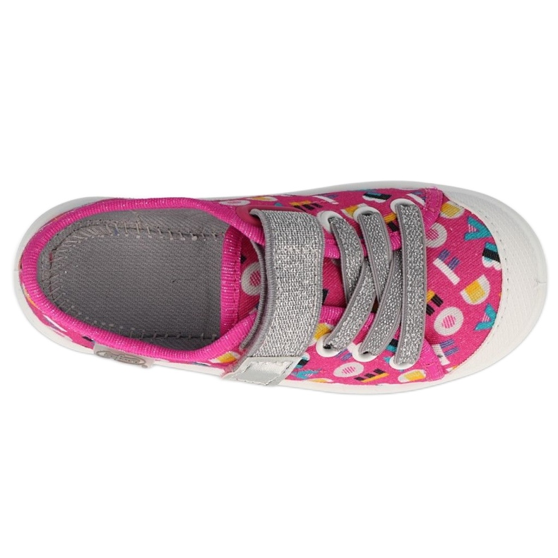 Scarpe per bambini Befado 251Y181 rosa d'argento multicolore 4