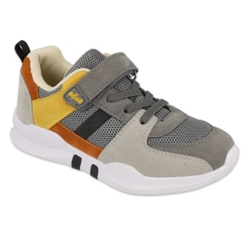 Scarpe per bambini Befado 516Y131 grigio giallo 3