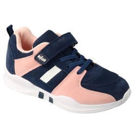 Scarpe per bambini Befado 516Y128 blu navy rosa 4
