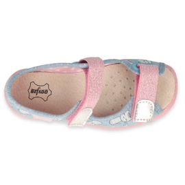 Scarpe per bambini Befado 869X167 blu rosa grigio 3