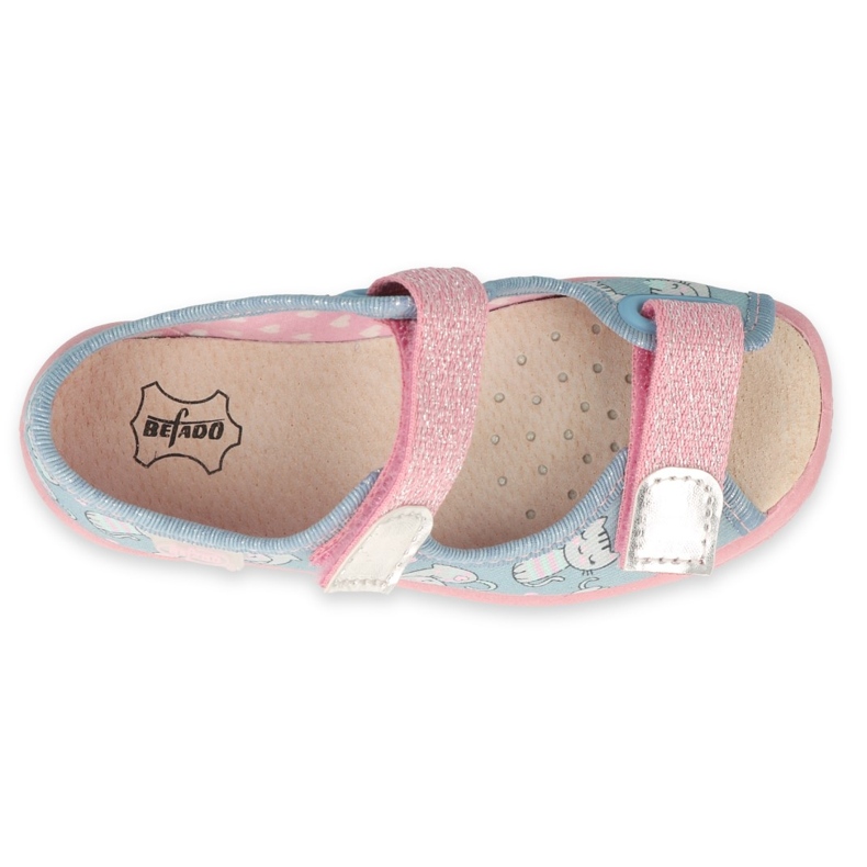 Scarpe per bambini Befado 869X167 blu rosa grigio 3