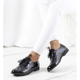 Scarpe laccate nere di Swisher nero 1