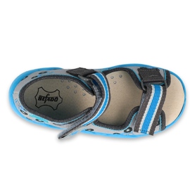 Scarpe da bambino Befado gialle 350P027 blu grigio 1